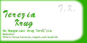 terezia krug business card